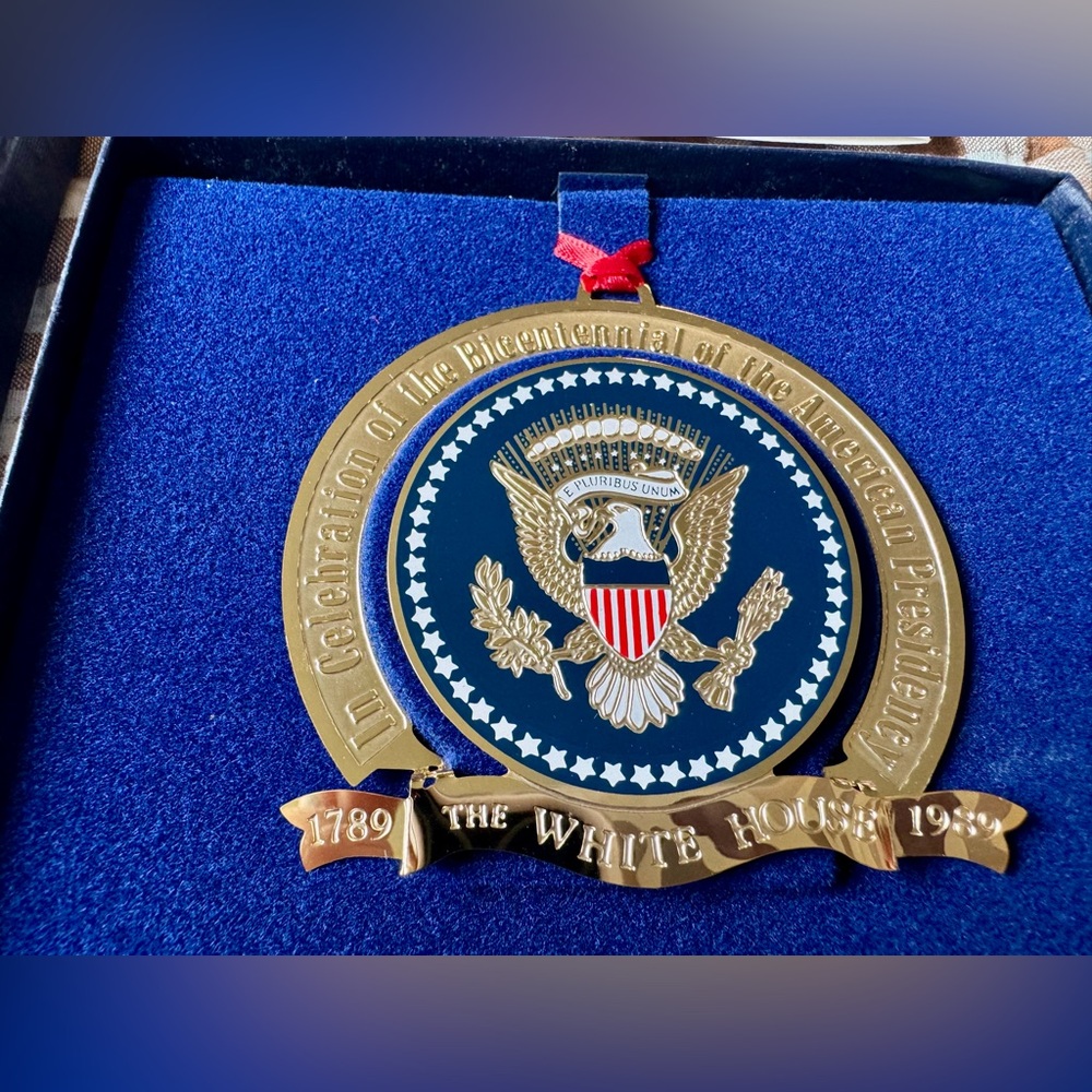 Bicentennial Presidency Edition 1989 Collectible Christmas Ornament In Box